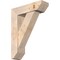 Ekena Millwork Traditional Slat Smooth Bracket w/ Offset Brace, Douglas Fir, 7 1/2"W x 26"D x 34"H BKT0806X26X34TRA06SDF - alternate 1